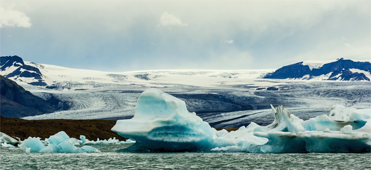 Ledovcový splaz Breidamerjokull