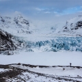 Ledovcový splaz Svínafellsjökull